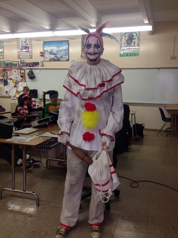 Everyone Dressed As Twisty The Clown From 