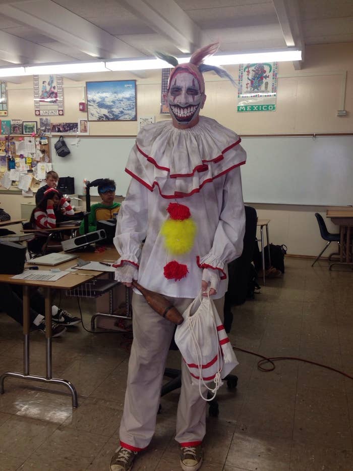 Everyone Dressed As Twisty The Clown From American Horror Story This Halloween And It Was 