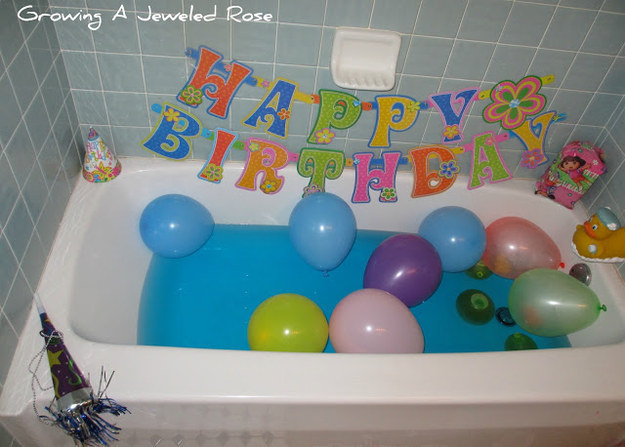 Turn their bath into a party.