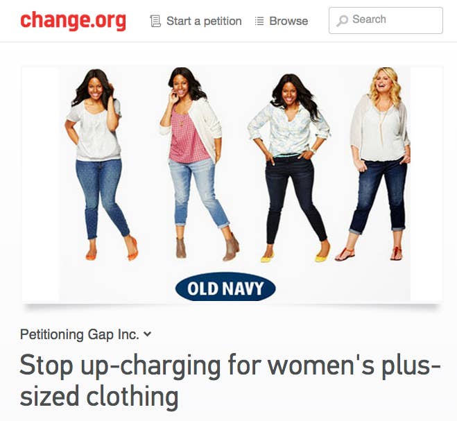Old Navy eliminates separate section for women's plus-size clothing