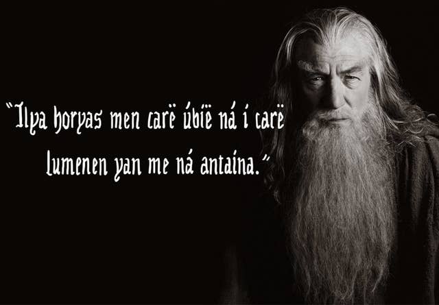 If The Lord Of The Rings Quotes Were Elvish Motivational Posters