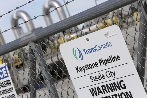 A Keystone Pipeline pump station outside Steele City, Nebraska in March 2014.