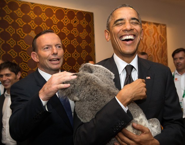 Here's A Bunch Of World Leaders Holding Koalas