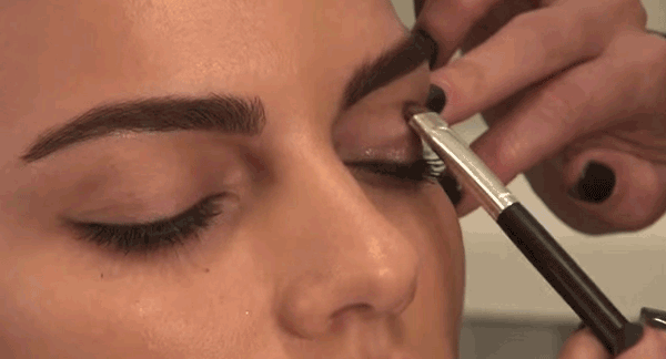 It's recreating a real shadow, but fake — aka better and more reliable. One with a little shimmer will help open your eyes.