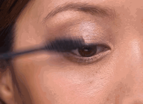This helps fend off the dreaded, clumped "spider lashes." Go waterproof to avoid tell-tale creases later in the day.