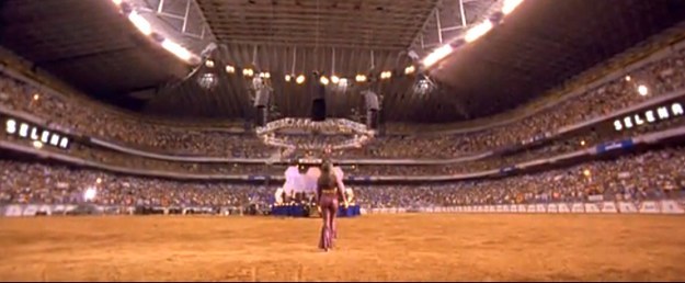 The concert scene where Selena sings at the Houston Astrodome was actually shot at the Alamodome in San Antonio.