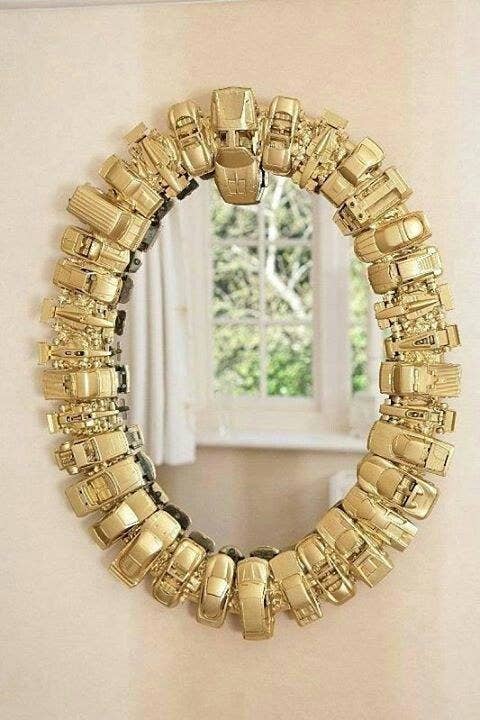 Toys, dolls, whatever small items you can find around your house can be repurposed in to treasured decor with just a little elbow grease.