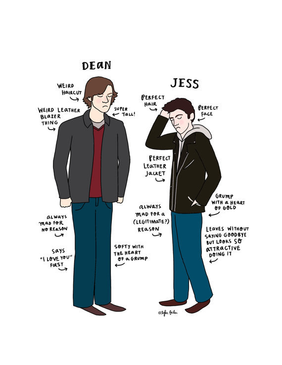 The exact reasons Jess will always be better than Dean. (J+R 4LIFE)Get it here.