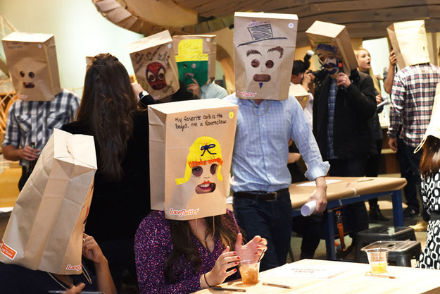 Singles take blind dating to new level — by wearing paper bags