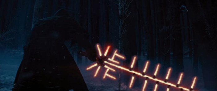 What his lightsaber will look like by Episode 9.