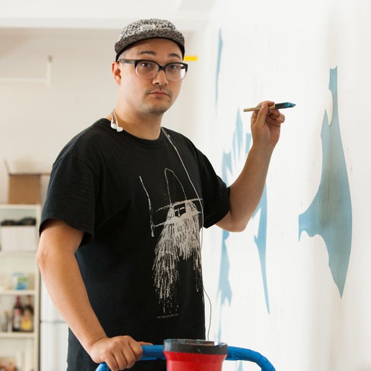 Kiji McCafferty is an animator, artist, and muralist known for his unique style.
