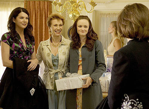 In contrast, Lorelai's stand-in-mother Mia was played by two different actresses, Elizabeth Franz and Kathy Baker (pictured above), in two different seasons.