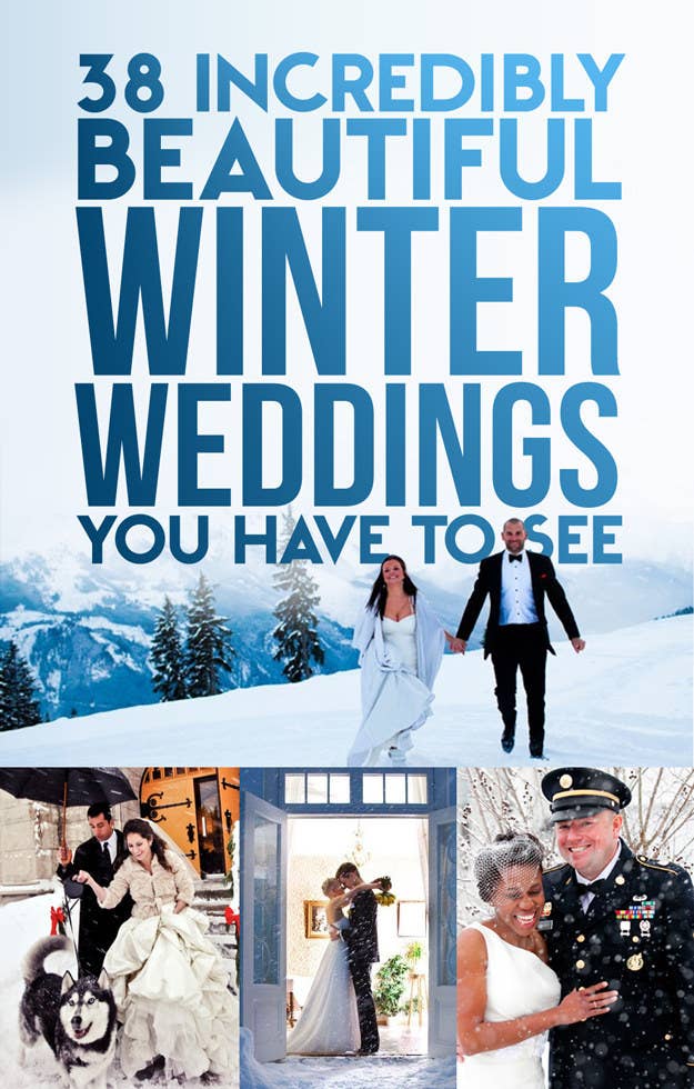38 Couples Who Absolutely Nailed Their Winter Weddings