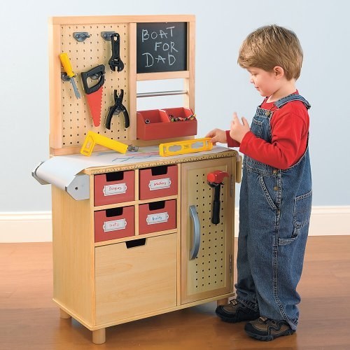 You have the level app on your iPhone, huh? Well this kid knows how to use the real thing—it's plastic!