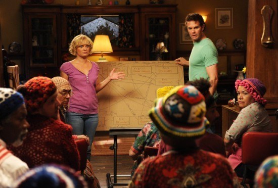 Written By: Joey GutierrezDirected By: Rebecca AsherEpisode Number: 4x02Why It’s Number 41: An effective and somewhat obvious commentary on the economic state of our country, Raising Hope makes it work the best way it knows how… turning the Chances into the wisest people in the United States. This is probably an accurate statement.Best Line: “Well, it’s a good thing people smarter than us are running the real government.” Nobody’s smarter than you, Virginia.