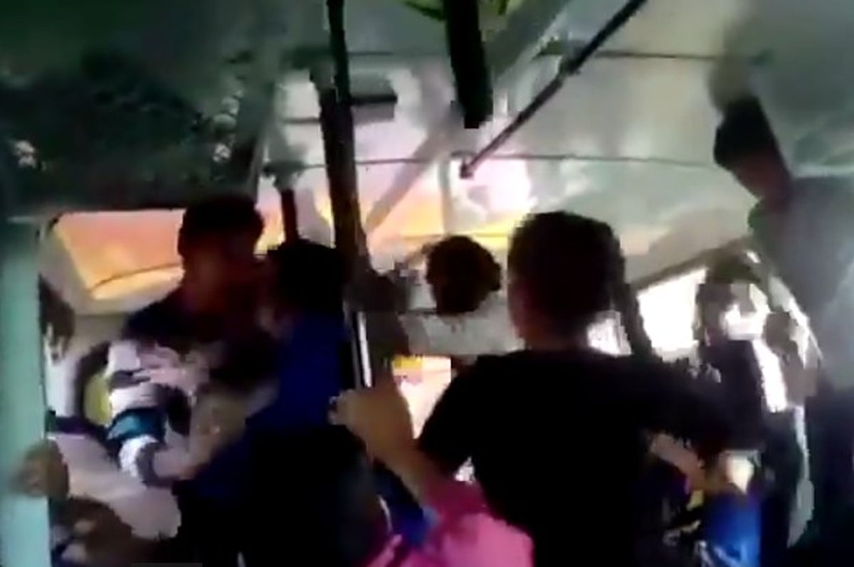 Watch The Shocking Moment Two Indian Women Had To Fight Off Their Harassers  On Public Transport