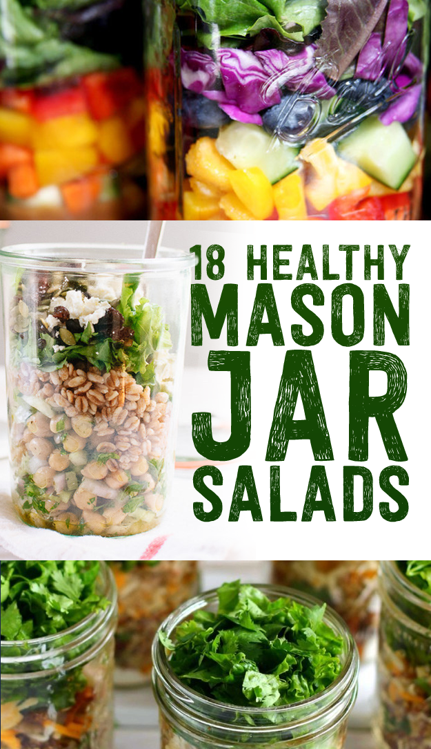 5 Mason Jar Salad Recipes for Healthy Lunches All Week Long