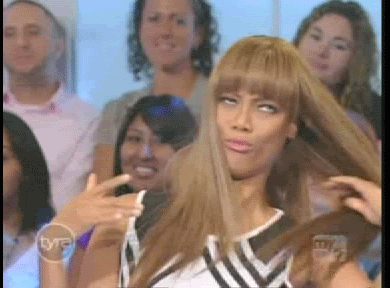 Think about it ladies! The rocker chick from MAMA, straight across bangs, daughter from conjuring, straight across bangs. So moral of their hairstyles is if you're being chased, grab scissors and cut bangs, then you will survive. It's guaranteed.