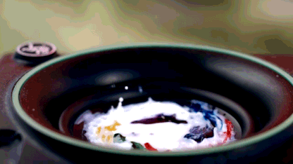 Milk & food coloring