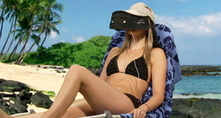 This is like a VR headset but ten times bigger and ten times more useless. This bulky monster promises to tune out background noise to let you enjoy the movie-going experience on the go. Perfect if you're a homeless person who can't afford a house, food, medical supplies and you want to escape into a world that doesn't suck.