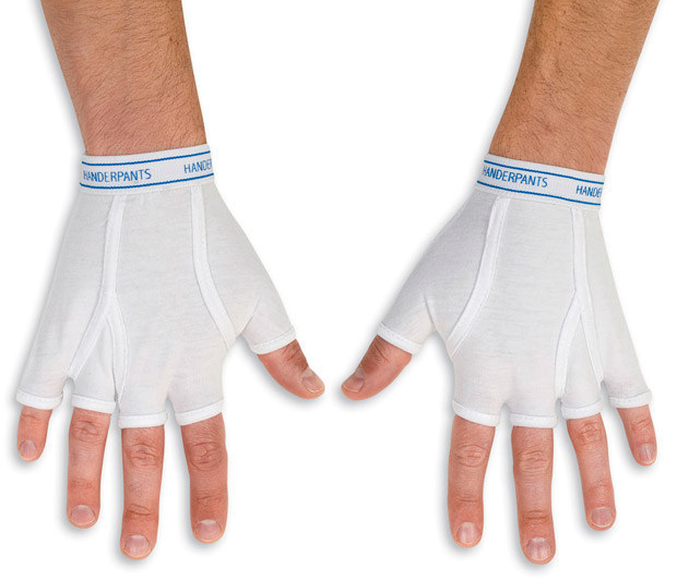 You know those times when you are suffering from Alzheimer's and you have completely lost control of your ability to make logical decisions. Well, maybe you should think about covering your hands with some underwear, because it's rude to walk around with your palms all out and waving everywhere.