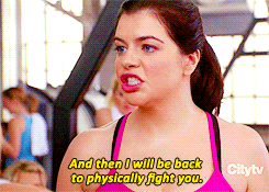 If you step to me with those snippy remarks one more time you will regret it.