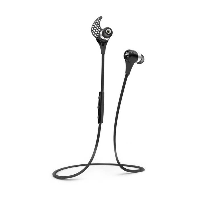 Go ahead and sprint, jump, tumble, and practice handstands. These babies will not come out of your ears. ($169.95)