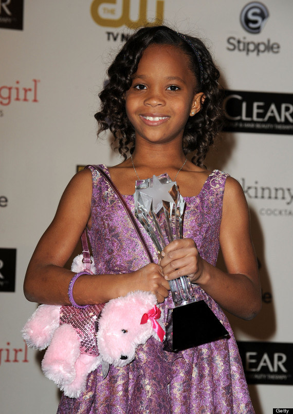 First up (and the youngest on this list) is the relentlessly adorable and unquestionably talented Quvenzhané Wallis. After becoming the youngest person to be nominated for an Oscar with her spellbinding debut role as Hushpuppy in Beasts of the Southern Wild, this little firecracker is at it again, garnering a Golden Globe nomination for her groundbreaking title role in the reboot of Annie. As if that weren't enough, she also knows how to rock a puppy purse.