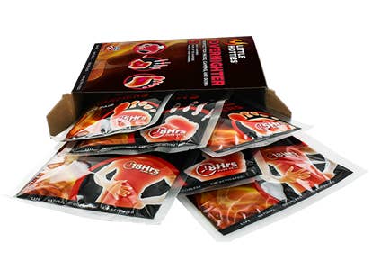 Disposable hand, foot, and body warmers generate hours of heat to keep you comfortable during walks, runs, hikes, and bike rides in the bitter cold. (Overnighter Kit for 2: $7)