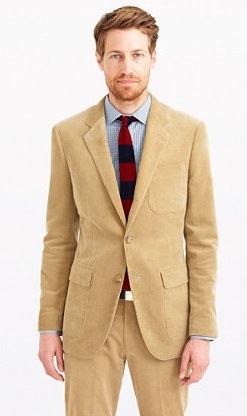 Seriously. GQ says corduroy suits are all the rage. J. Crew agrees: this suit is available for $425 on their website.