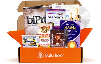 Each month Bulu Box sends samples of of health- and wellness-related products like healthy snacks, gym gift cards, and workouts. Recipients try samples to decide what they want buy. ($10/box)