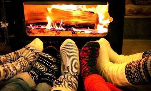 Keep your feet cozy and warm while staying festive with a pair of fuzzy socks!