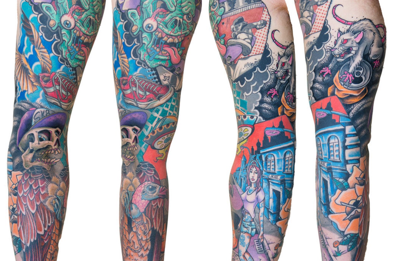 manga de tatuaje de 4 elementos