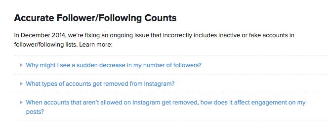 a statement posted to the site says quo!   t when we remove accounts from instagram - removing follower from instagram