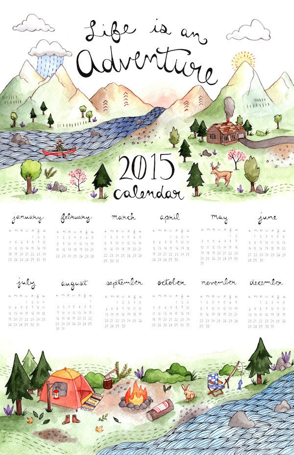 Necessary Calendar: Adventure by Little Canoe