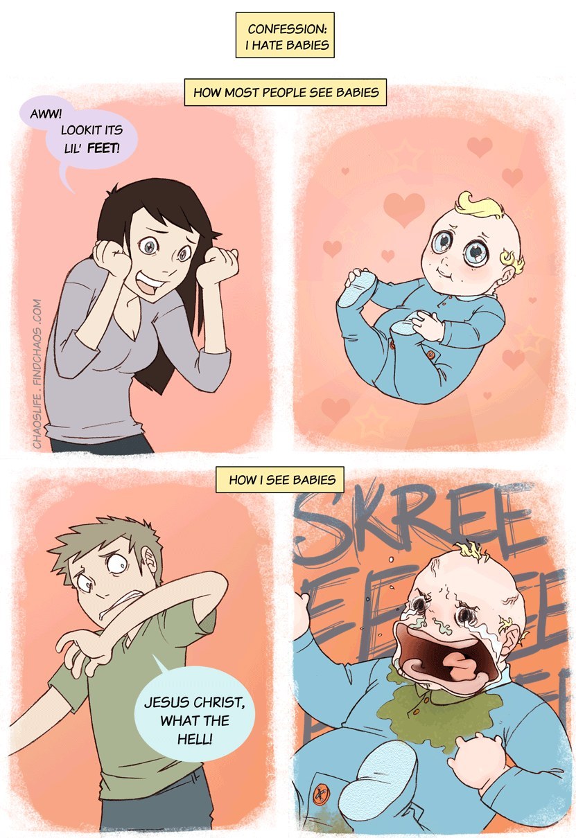 Oh yeah, I def wanna cuddle that snot and poop monster.