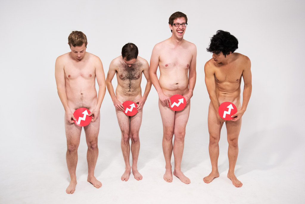 Guys Try Nude Modeling With The Naked Rowers. 