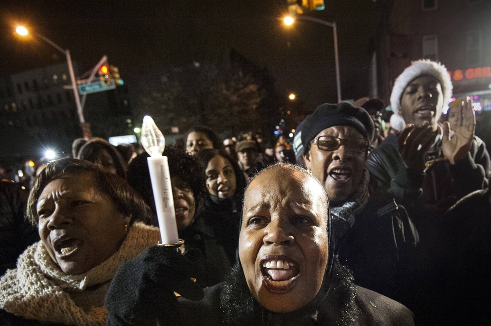 Vigils Honor Slain Officers And Men Killed By Police In New York