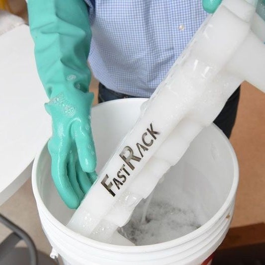 Sanitizing the drying rack