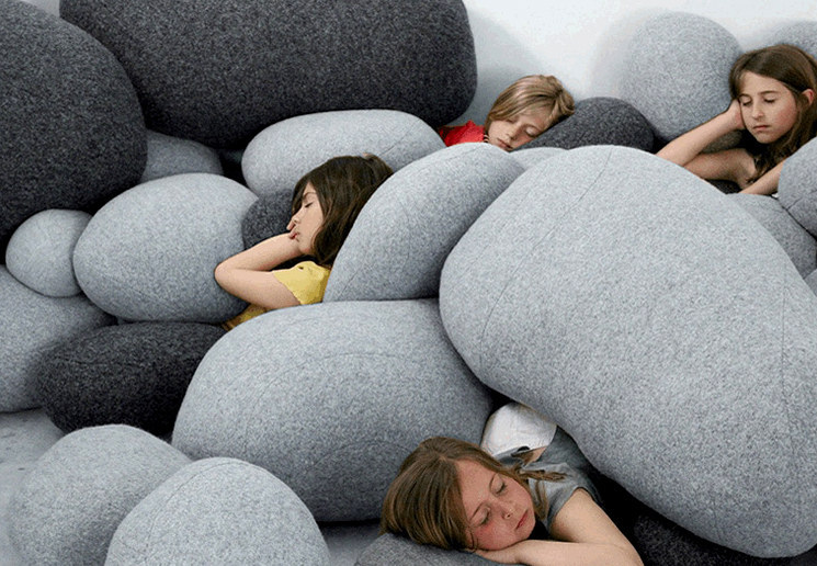 Pebble Pillows*Children: Do not throw real stones at people, and do not take drugs.