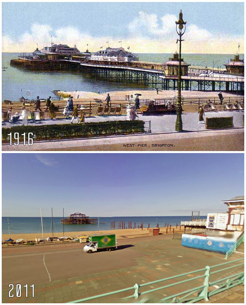 10 British Cities, Then And Now