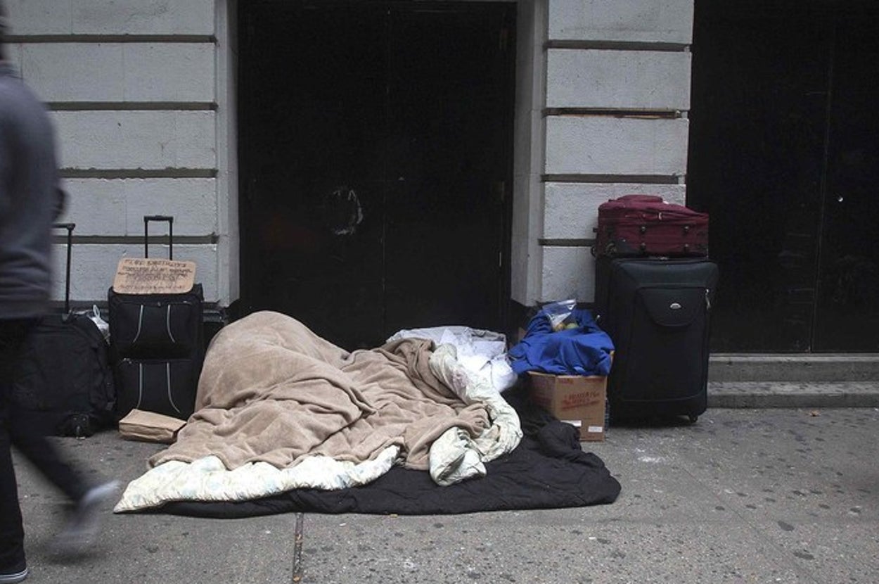 Number Of Homeless People Jumps To Almost 60,000 In New York City