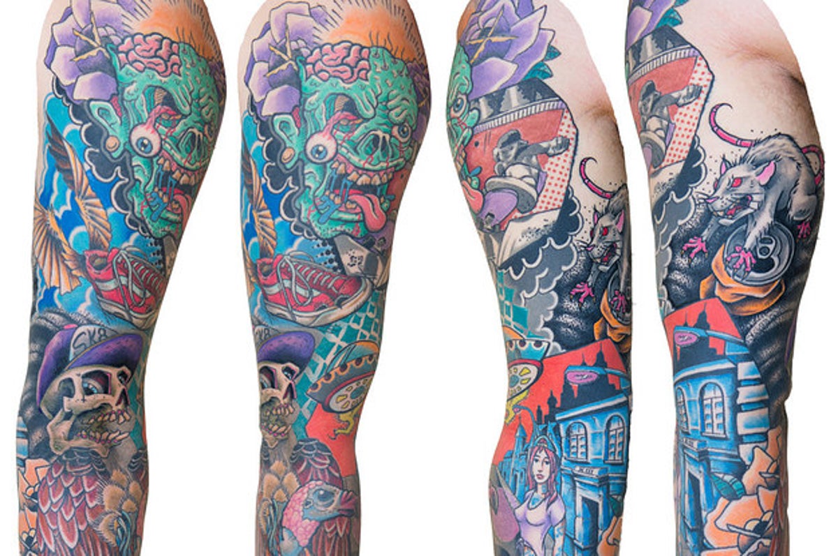 geek tattoo sleeve