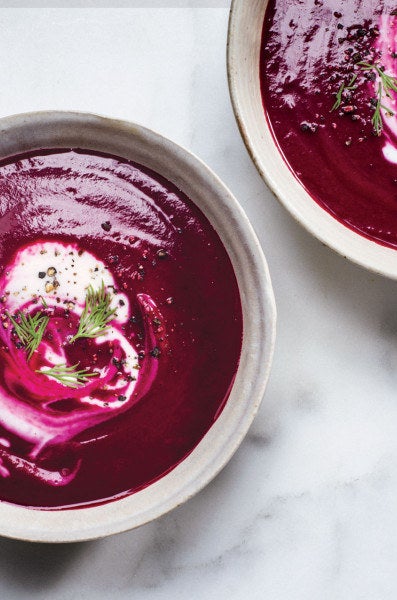 Side: Cup of Beet Soup with Caraway