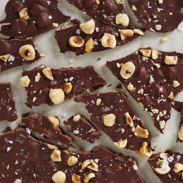 Dessert: Spicy Orange Hazelnut Chocolate Bark