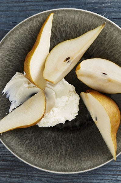 Snack: Pear Slices with Chèvre