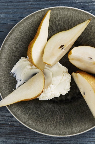 Snack: Pear Slices with Chèvre