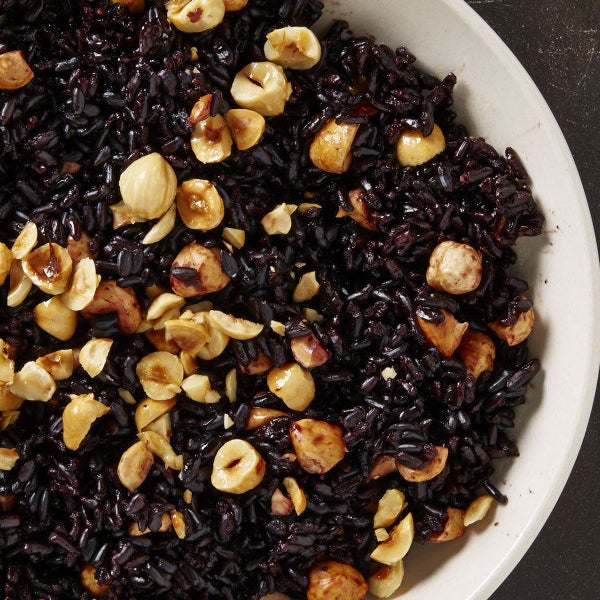 Side: Black Rice with Hazelnuts
