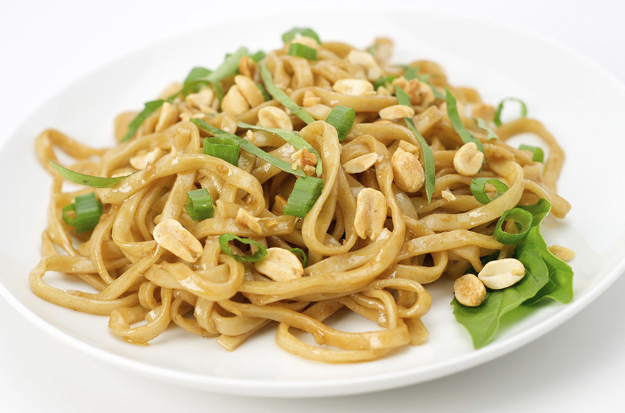 Nothing says "we're gonna make it after all!" more than the sound of loudly slurping noodles, right? Slap some spaghetti, peanut butter and a few other things together and the morale in your bunker will shoot through the thick cement roof.Ingredients:3/4 pound spaghetti2 tablespoons freeze-dried scallions 1 cup canned green peas (optional)1/2 cup chunky peanut butter3 tablespoons rice vinegar2 tablespoons soy sauce1 tablespoon brown sugar1 teaspoon toasted sesame oilCook the pasta according to the package directions, adding the peas during the last 5 minutes of cooking. Meanwhile puree the peanut butter, vinegar, soy sauce, sugar, sesame oil, and ½ cup water until smooth. In a large bowl, toss the pasta with peanut dressing. Serve sprinkled with pre-soaked scallions.