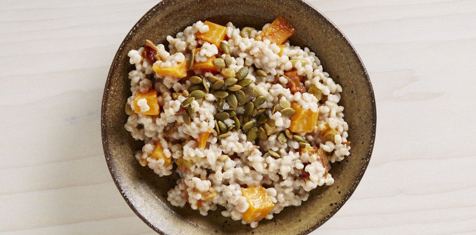Breakfast: Morning Barley with Squash, Date, and Lemon Compote